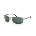 Rayban Metal Rectangle Sunglasses Colors Silver Grey Gunmetal
